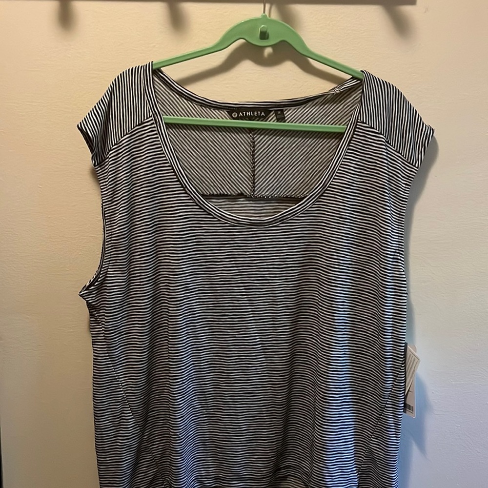 Breezy Stripe Muscle Tank